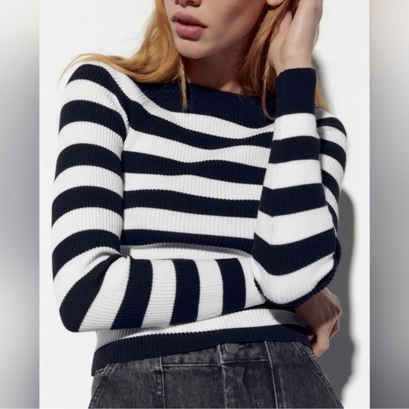 NWT Zara Cut Out Open Back Top Size L - Picture 5 of 7